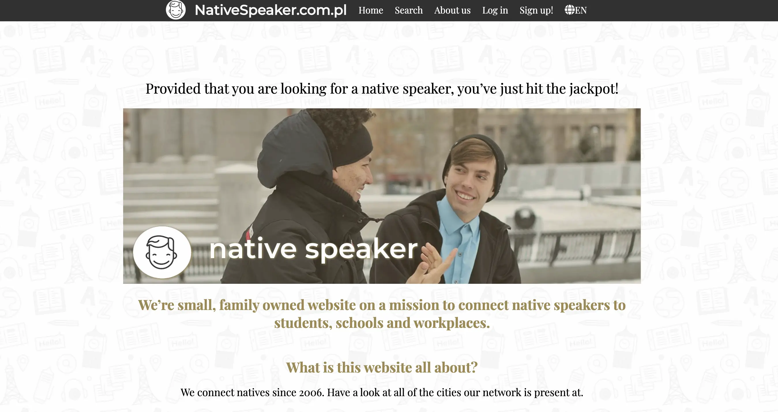 NativeSpeaker app home screenshot